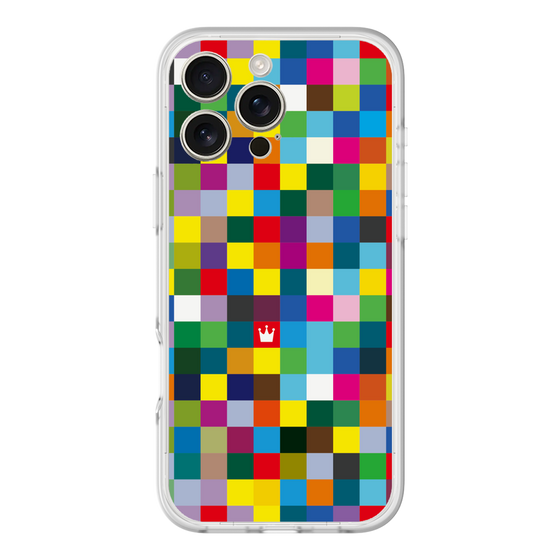 スリムプロテクションプレミアムケース［ CASEPLAY Rainbow Check ］