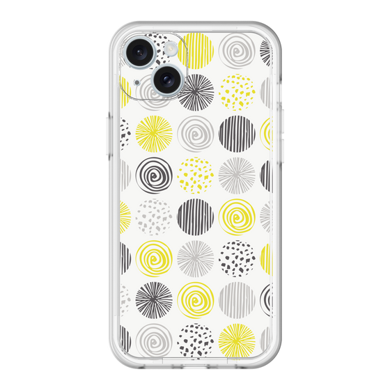 スリムプロテクションプレミアムケース［ Nordic Circle - Yellow ］