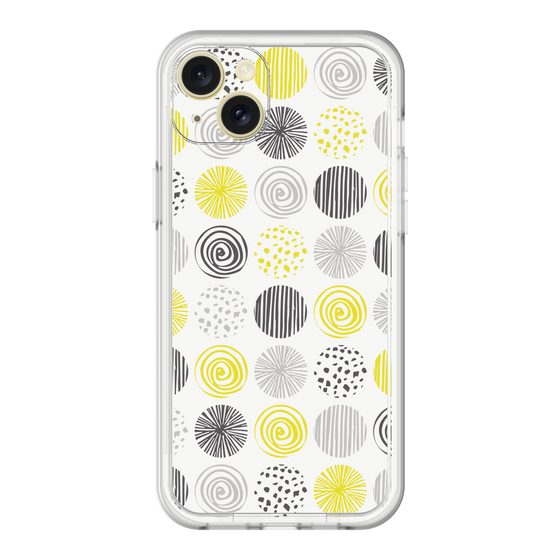 スリムプロテクションプレミアムケース［ Nordic Circle - Yellow ］
