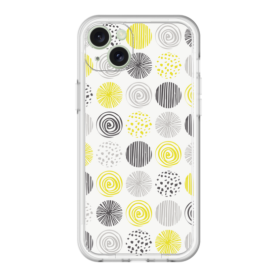 スリムプロテクションプレミアムケース［ Nordic Circle - Yellow ］