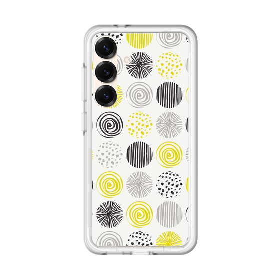 スリムプロテクションプレミアムケース［ Nordic Circle - Yellow ］