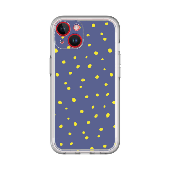 スリムプロテクションプレミアムケース［ Drawing Dot - Navy ］