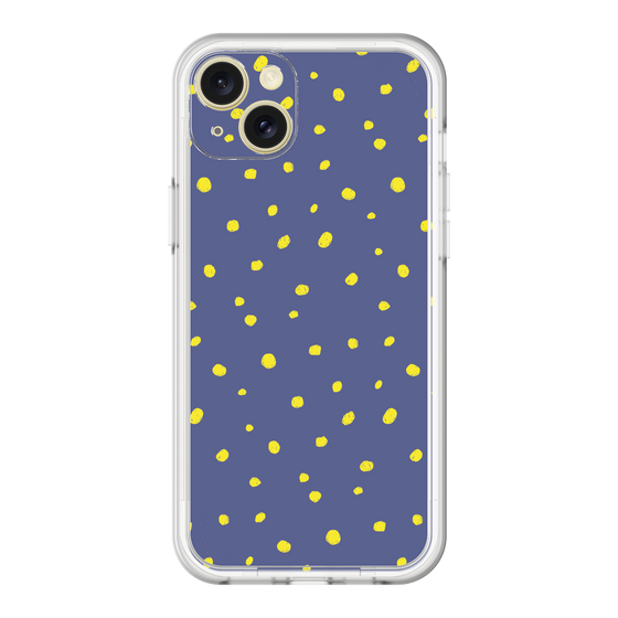 スリムプロテクションプレミアムケース［ Drawing Dot - Navy ］