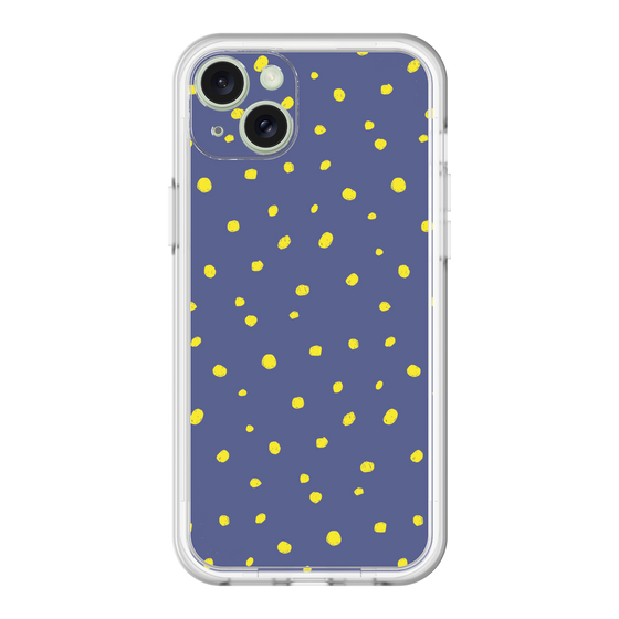 スリムプロテクションプレミアムケース［ Drawing Dot - Navy ］