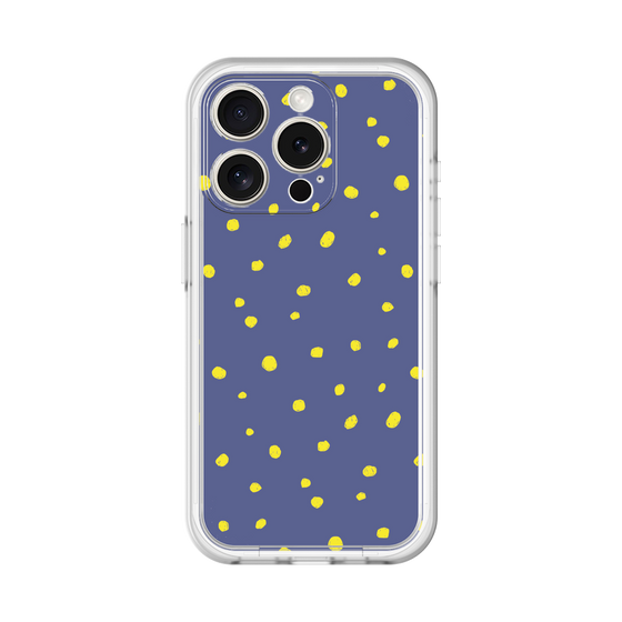 スリムプロテクションプレミアムケース［ Drawing Dot - Navy ］