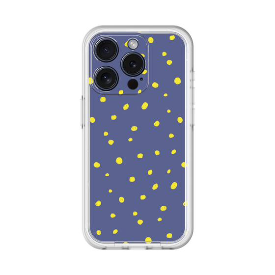 スリムプロテクションプレミアムケース［ Drawing Dot - Navy ］