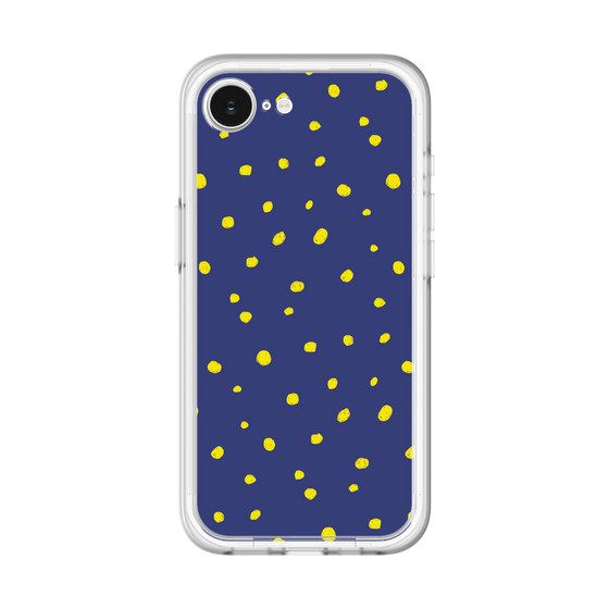 スリムプロテクションプレミアムケース［ Drawing Dot - Navy ］