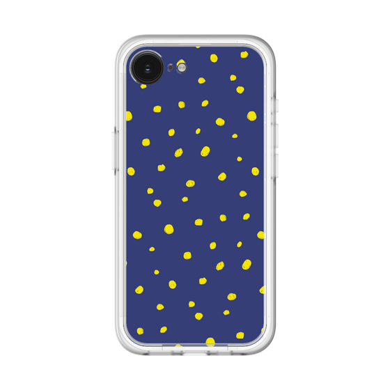 スリムプロテクションプレミアムケース［ Drawing Dot - Navy ］