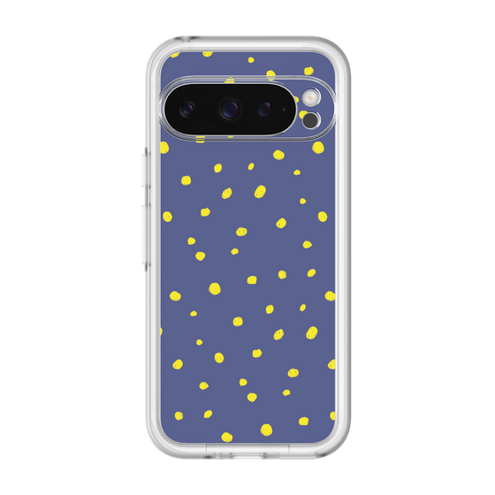 スリムプロテクションプレミアムケース［ Drawing Dot - Navy ］