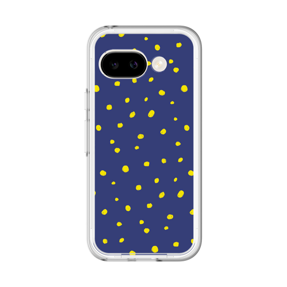 スリムプロテクションプレミアムケース［ Drawing Dot - Navy ］