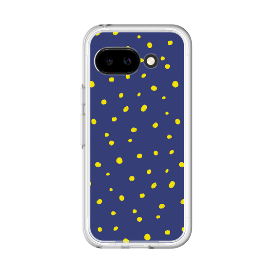 スリムプロテクションプレミアムケース［ Drawing Dot - Navy ］