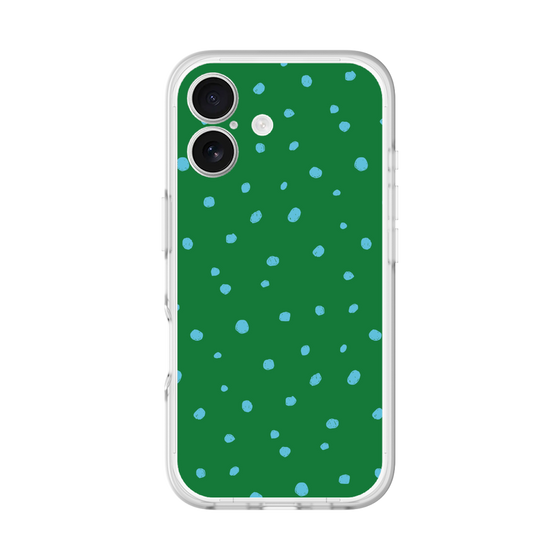 スリムプロテクションプレミアムケース［ Drawing Dot - Green ］