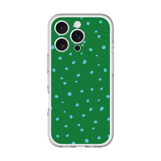 スリムプロテクションプレミアムケース［ Drawing Dot - Green ］