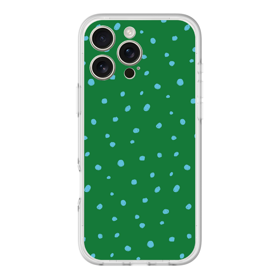 スリムプロテクションプレミアムケース［ Drawing Dot - Green ］