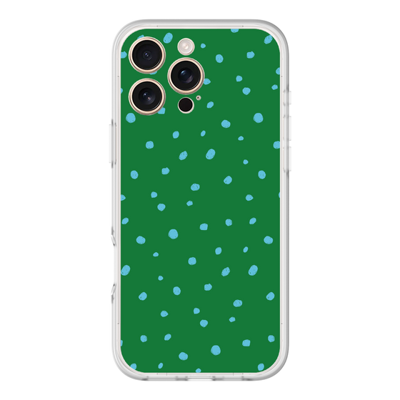 スリムプロテクションプレミアムケース［ Drawing Dot - Green ］