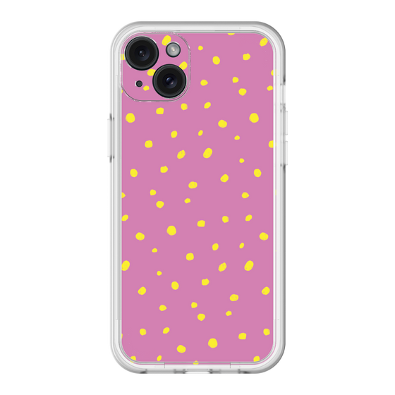 スリムプロテクションプレミアムケース［ Drawing Dot - Pink ］