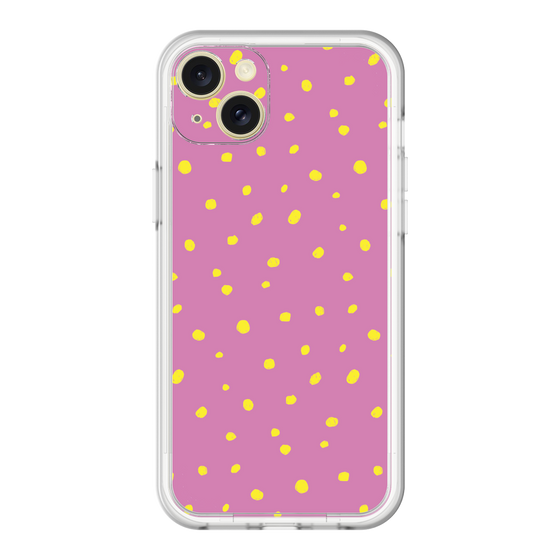 スリムプロテクションプレミアムケース［ Drawing Dot - Pink ］
