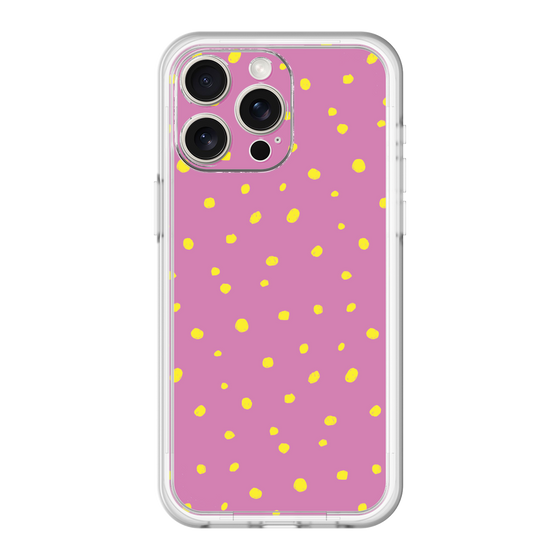 スリムプロテクションプレミアムケース［ Drawing Dot - Pink ］