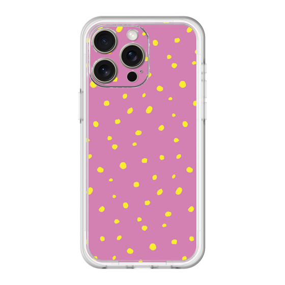 スリムプロテクションプレミアムケース［ Drawing Dot - Pink ］