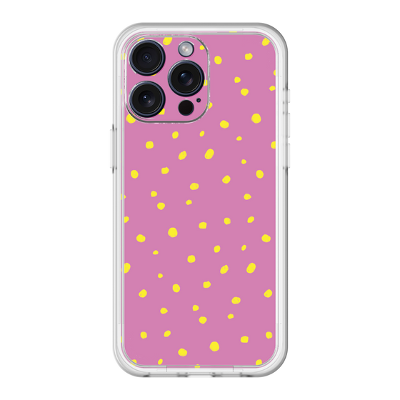 スリムプロテクションプレミアムケース［ Drawing Dot - Pink ］