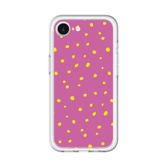 スリムプロテクションプレミアムケース［ Drawing Dot - Pink ］