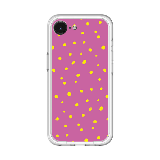 スリムプロテクションプレミアムケース［ Drawing Dot - Pink ］
