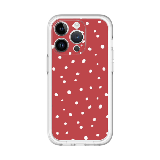 スリムプロテクションプレミアムケース［ Drawing Dot - Red ］