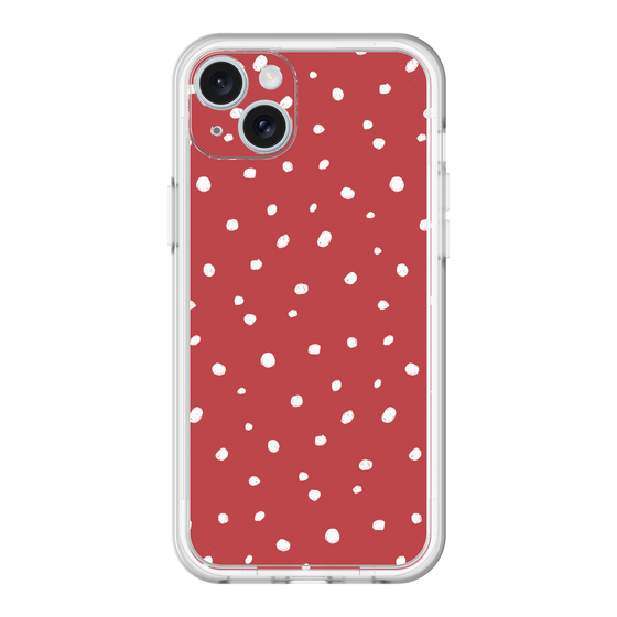 スリムプロテクションプレミアムケース［ Drawing Dot - Red ］