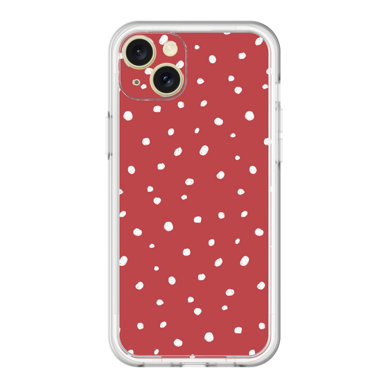 スリムプロテクションプレミアムケース［ Drawing Dot - Red ］