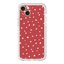 スリムプロテクションプレミアムケース［ Drawing Dot - Red ］