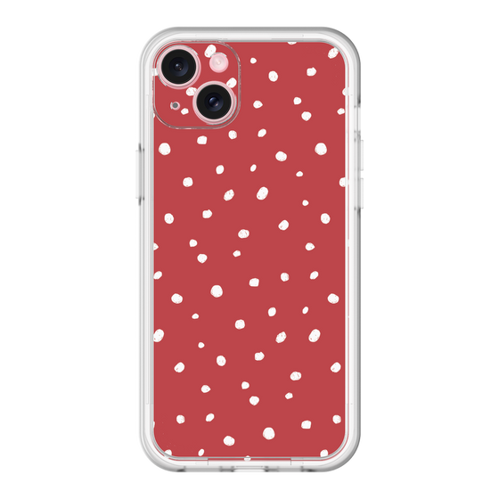 スリムプロテクションプレミアムケース［ Drawing Dot - Red ］