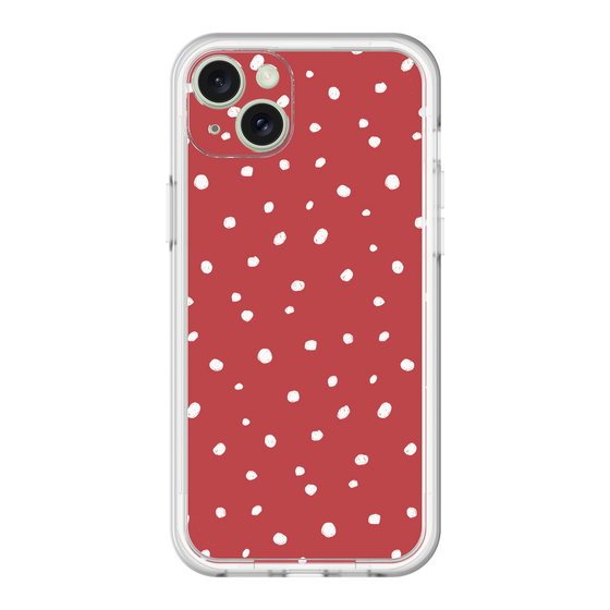 スリムプロテクションプレミアムケース［ Drawing Dot - Red ］