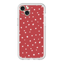 スリムプロテクションプレミアムケース［ Drawing Dot - Red ］