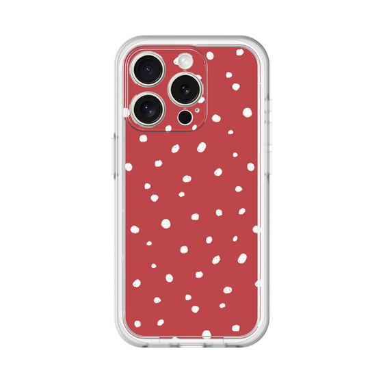 スリムプロテクションプレミアムケース［ Drawing Dot - Red ］