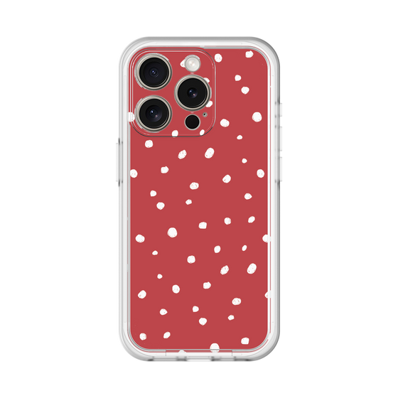 スリムプロテクションプレミアムケース［ Drawing Dot - Red ］