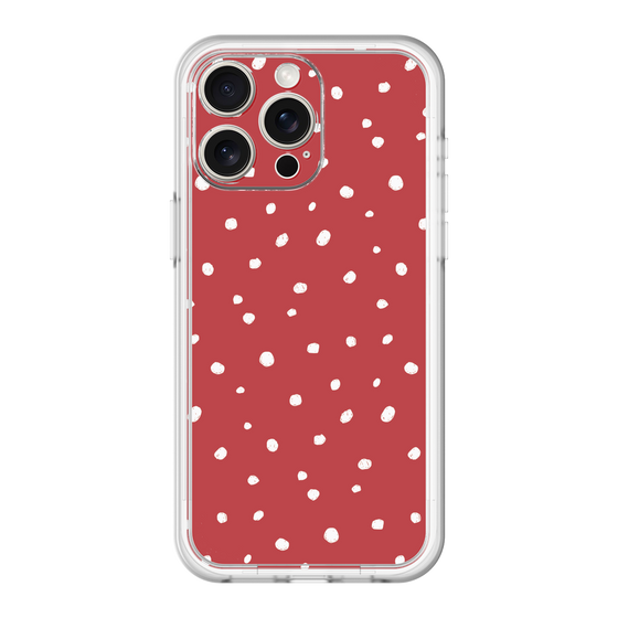 スリムプロテクションプレミアムケース［ Drawing Dot - Red ］