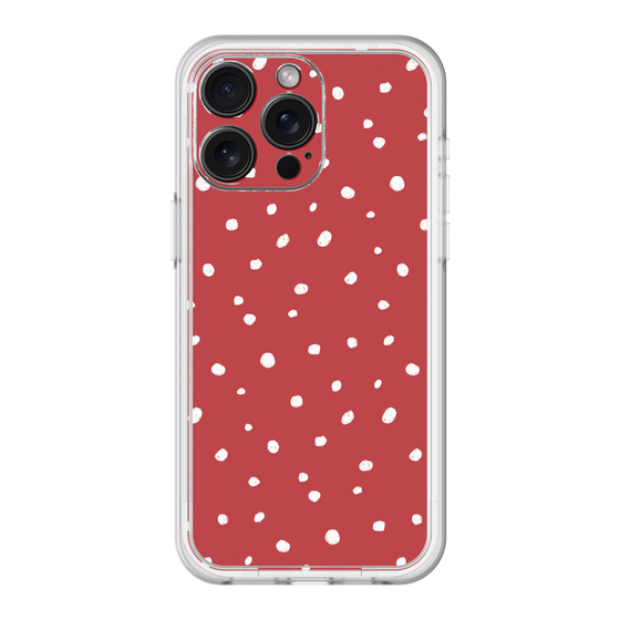 スリムプロテクションプレミアムケース［ Drawing Dot - Red ］
