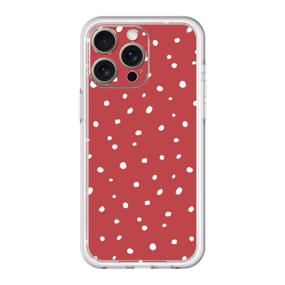 スリムプロテクションプレミアムケース［ Drawing Dot - Red ］