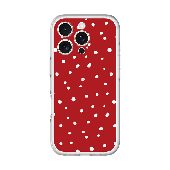 スリムプロテクションプレミアムケース［ Drawing Dot - Red ］