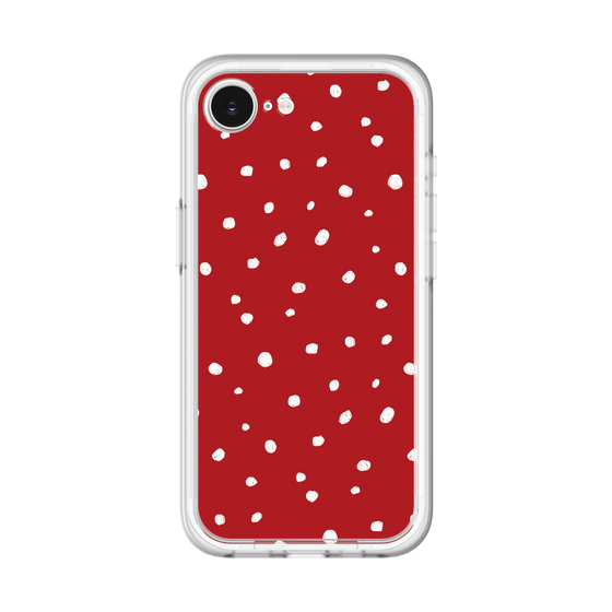 スリムプロテクションプレミアムケース［ Drawing Dot - Red ］