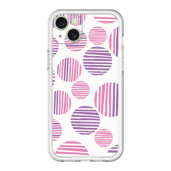 スリムプロテクションプレミアムケース［ Nordic Dot - Pink ］