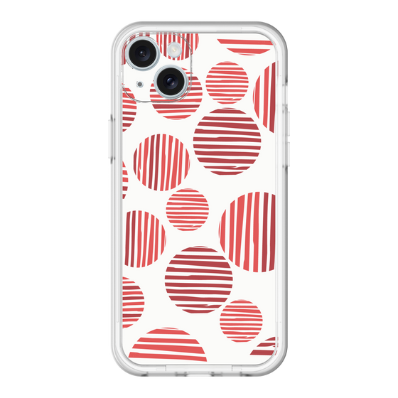 スリムプロテクションプレミアムケース［ Nordic Dot - Red ］
