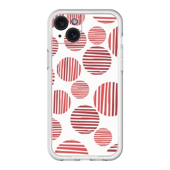 スリムプロテクションプレミアムケース［ Nordic Dot - Red ］