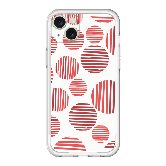 スリムプロテクションプレミアムケース［ Nordic Dot - Red ］