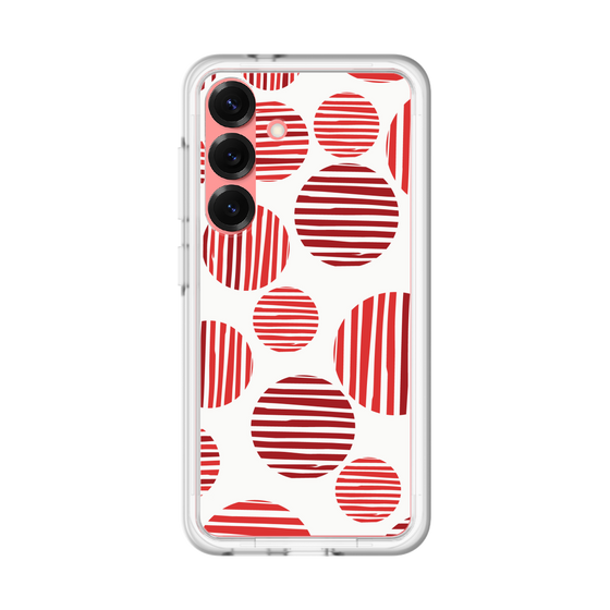 スリムプロテクションプレミアムケース［ Nordic Dot - Red ］