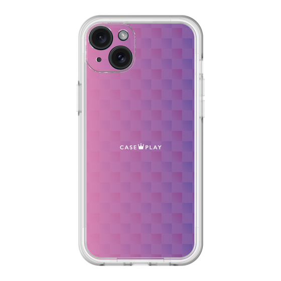 スリムプロテクションプレミアムケース［ CASEPLAY Check - Purple ］