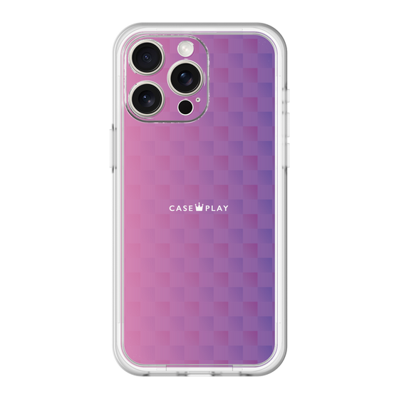 スリムプロテクションプレミアムケース［ CASEPLAY Check - Purple ］