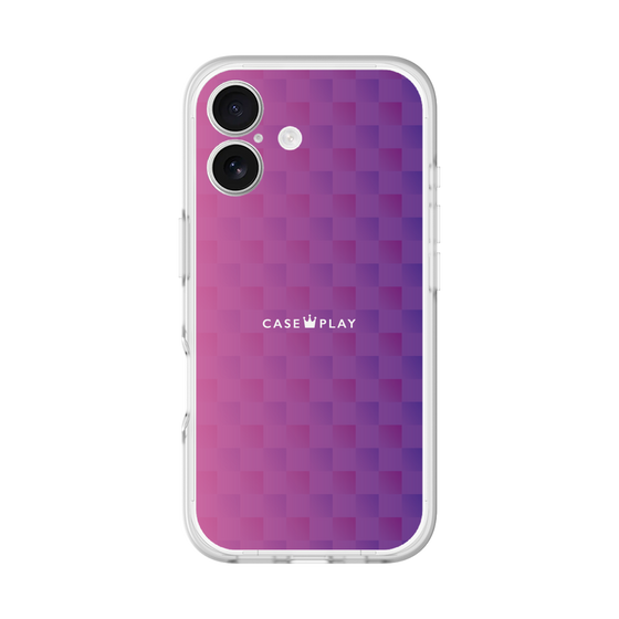 スリムプロテクションプレミアムケース［ CASEPLAY Check - Purple ］