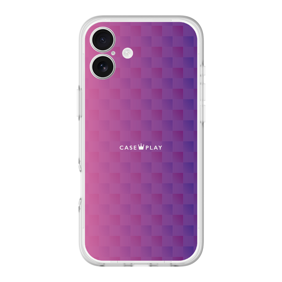 スリムプロテクションプレミアムケース［ CASEPLAY Check - Purple ］