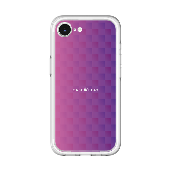 スリムプロテクションプレミアムケース［ CASEPLAY Check - Purple ］